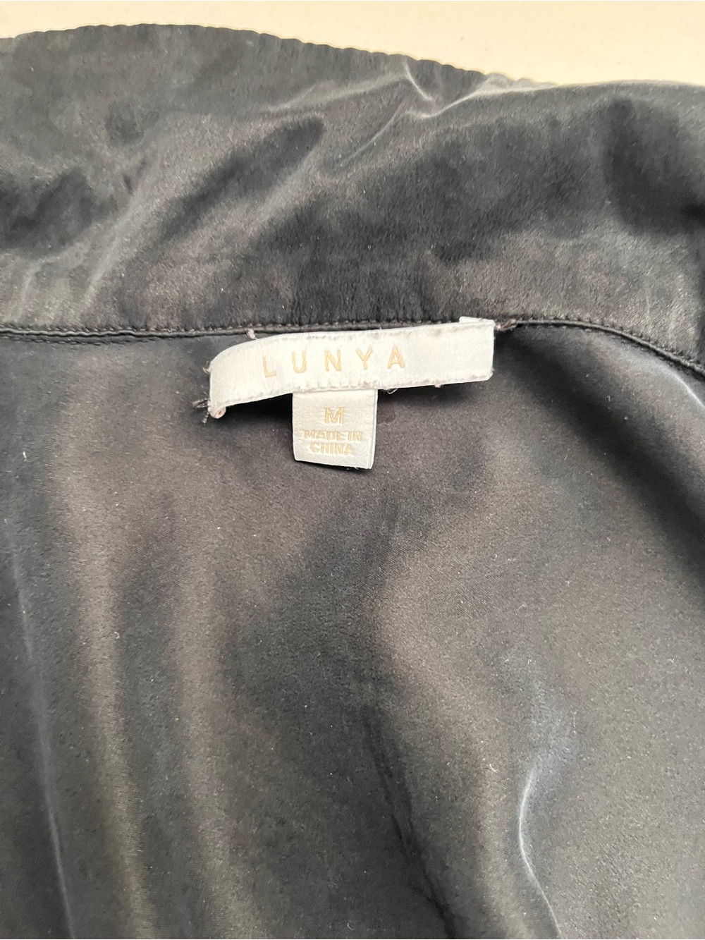 lunya Cropped Button-Front 100% Silk Pajama Top - Picture 4 of 9
